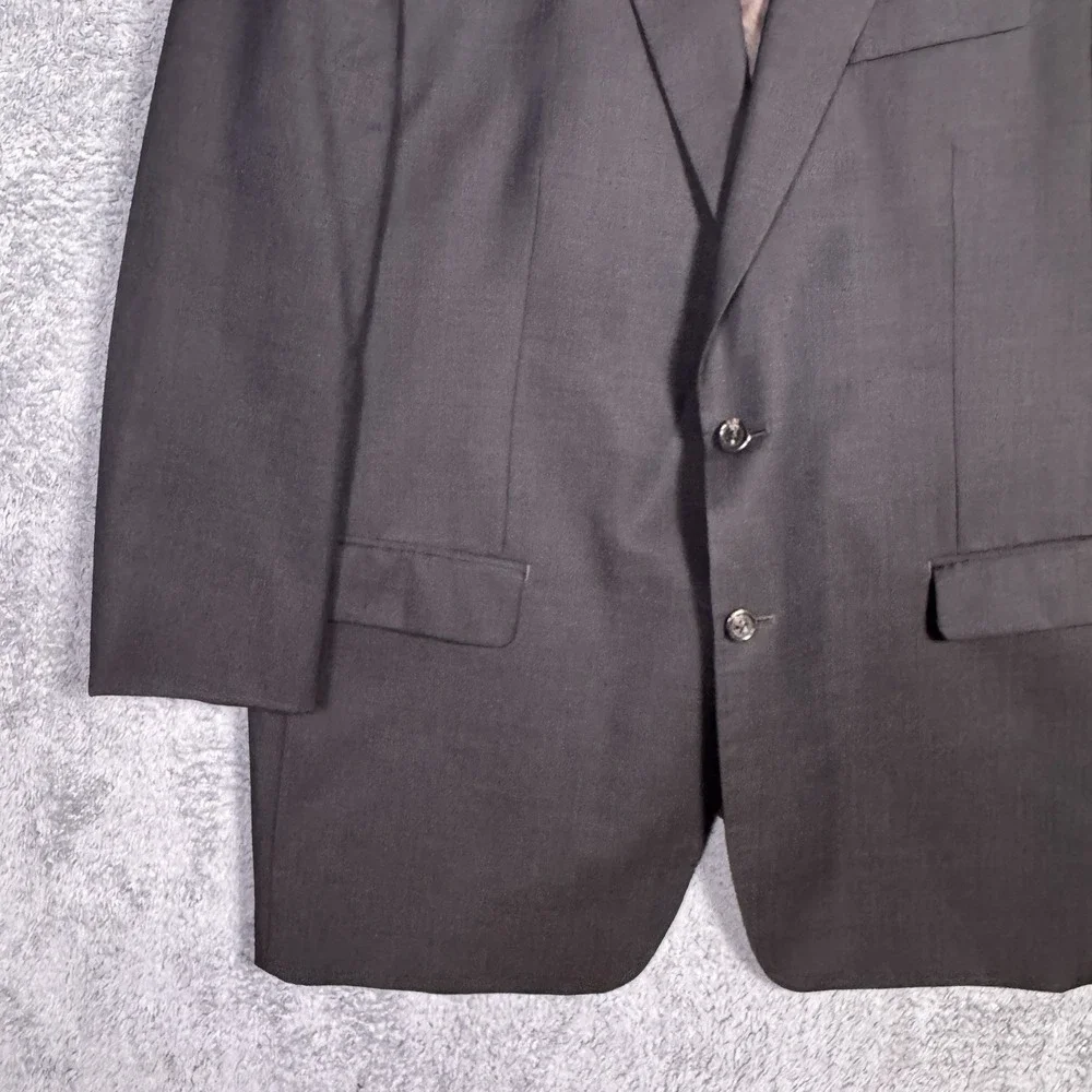 Ralph Lauren Blazer Men 48L Wool Suit Jacket 2 Button Vintage Chocolate Brown